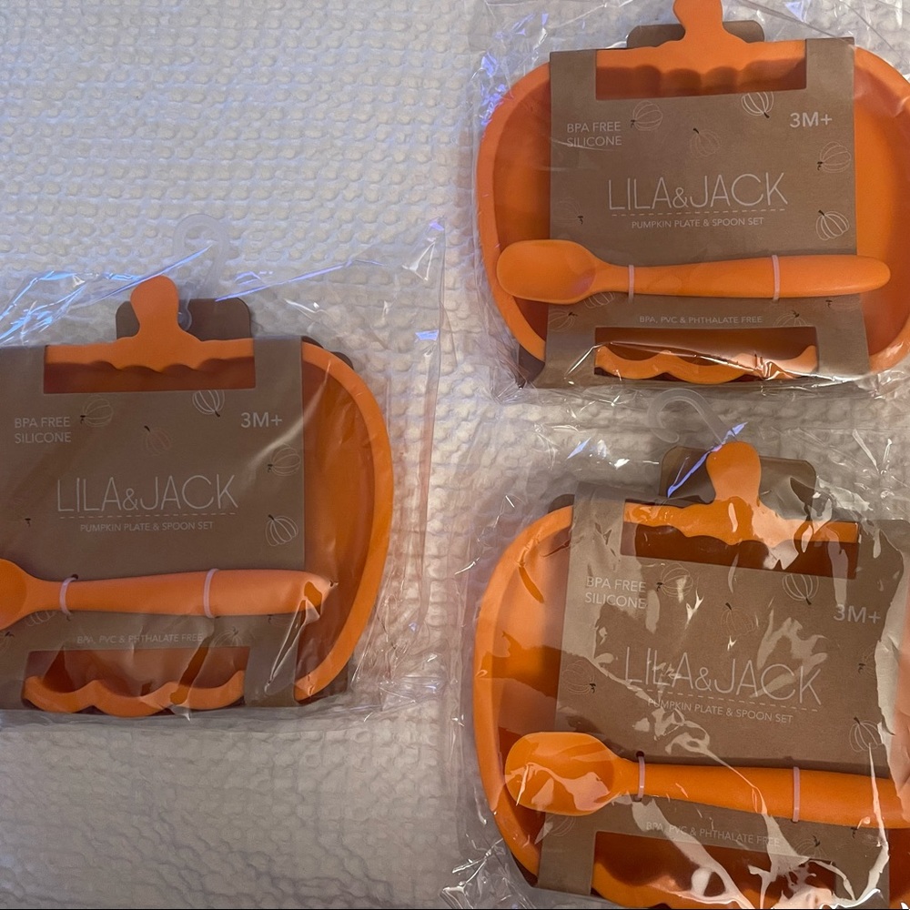 Lila & Jack Pumpkin Plates